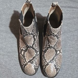 Forever 21 Brown Snake Print Boots